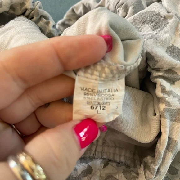 Nostalgia Gray Leopard Print Pants - Picture 9 of 9